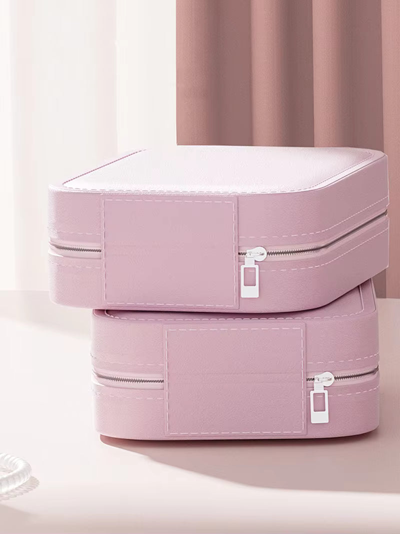 Portable LED Light Storage Box Beauty And Makeup Mirror